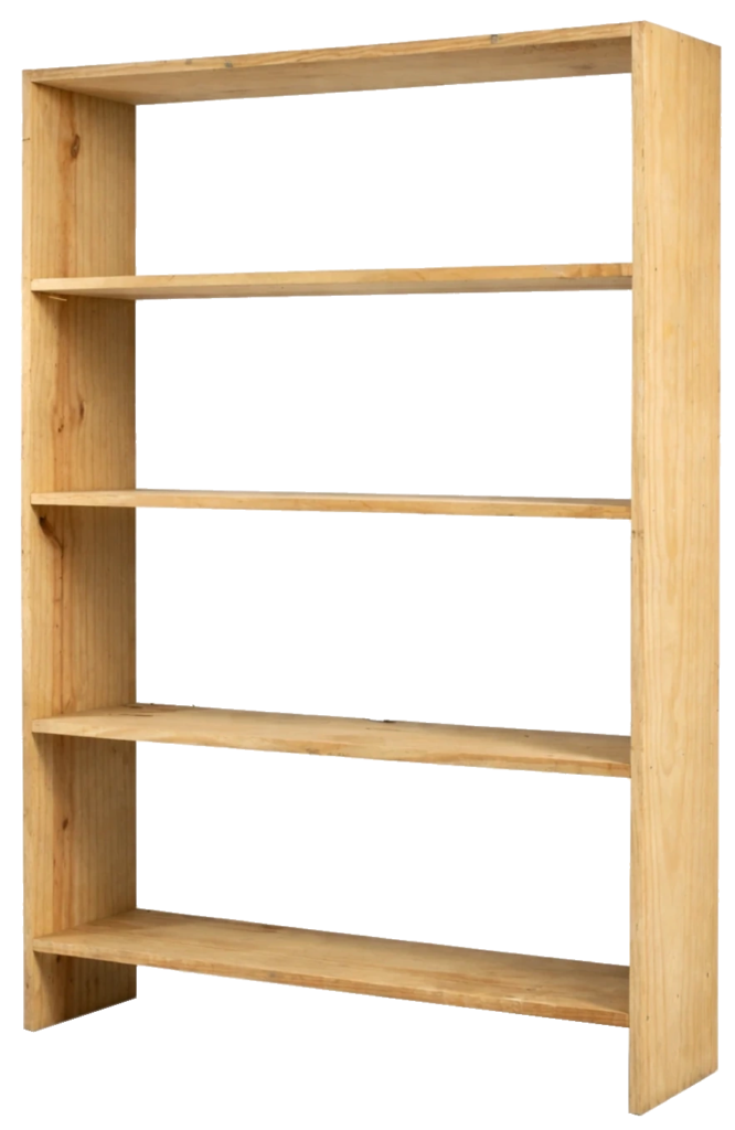 Estante lateral fechada